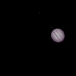 Jupiter med månar och Röda fläcken